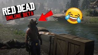 Red Dead Online Funny Moments #8 W/Zyrian! - Funny Fails + Bungie Jumping!