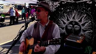 Ben James plays "The Lazy-O" recorded live busking at the San Mateo Farmers' Market Feb 12-2022