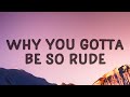 MAGIC - Rude (Lyrics) | Why you gotta be so rude