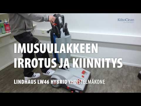 Lindhaus LW46 Hybrid yhdistelmäkoneen imusuulakkeen irrotus ja kiinnitys