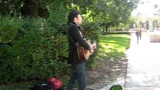 Watch Jeremy Fisher Singing On The Sidewalk video