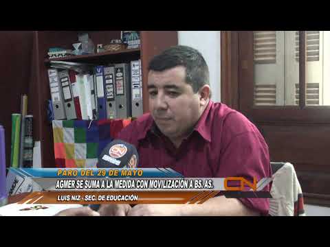 AGMER adhiere al Paro Nacional del 29 de mayo dispuesto por la CGT y las CTA