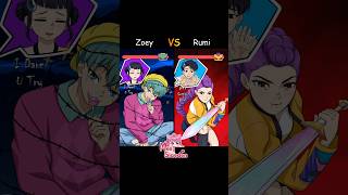 Zoey Vs Rumi Angry-O-Meter