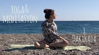 Yeni Başlayanlar için Yoga ve Meditasyon ♥ Rahatlamak için 8 dakika - her yerde 