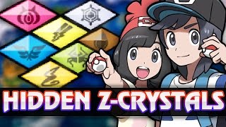 Pokemon Sun And Moon - All Hidden Z-Crystal Locations Eevium Z,Icium Z,Psychium Z Etc.