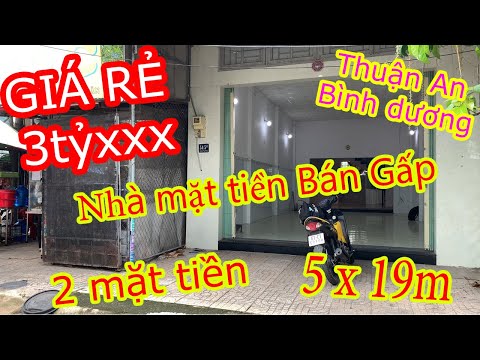 ( ĐÃ BÁN) #29 💥💥Bán Gấp Căn Nhà Mặt Tiền tại Thuận An , Bình Dương. Nhà đất Bình Dương.
