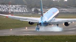 757 Heavy Bounced Landing