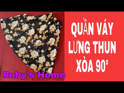 QUẦN VÁY LƯNG THUN XÒE 90°
