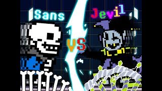 Deltarune / Undertale Epic Battle - Sans V.S. Jevil (Animation)