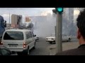 Авария в Одессе. Загорелась машина.