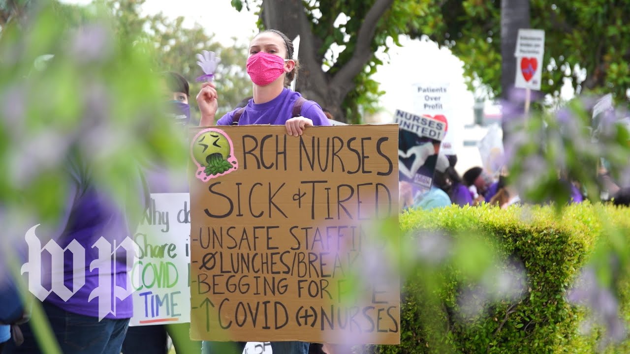 Nurses in Riverside, Calif. are on strike alleging unsafe staffing and inadequate PPE