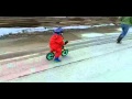 Biking down hill
