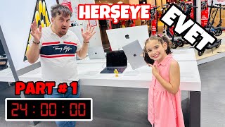 24 SAAT BOYUNCA HERŞEYE EVET !! PART # 1 | 24 HOUR EVERYTHİNG YES CHALLENGE !!