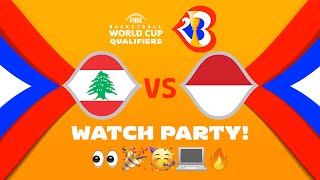 Lebanon v Indonesia - Watch Party | ⚡🏀 #FIBAWC Qualifiers | #WinForAll