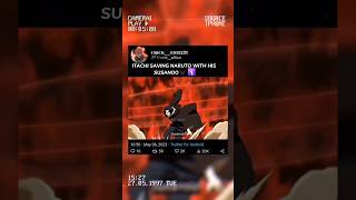 Itachi Saving Naruto With His Susanoo Naruto Coldest Moments