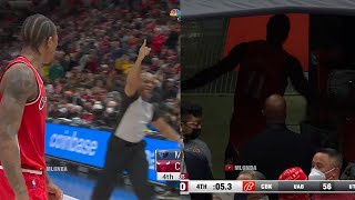 Demar Derozan Punches A Water Cooler In Frustration After Gets Ejected