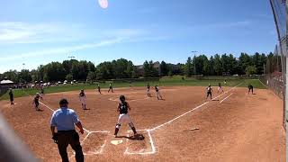 Bunt gets the runner at 3rd