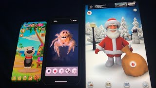 My Talking Hank Echo Vs Talking Spider Echo Vs Talking Santa Outfit7 Echo 572025