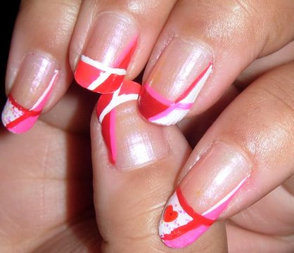 Pink, White, and Red Valentine's Day Nail Tutorial!