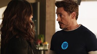 Maya Hansen Comes To Warn Tony Stark About The Mandarin Scene Iron Man 3 2013 Movie Clip 4K
