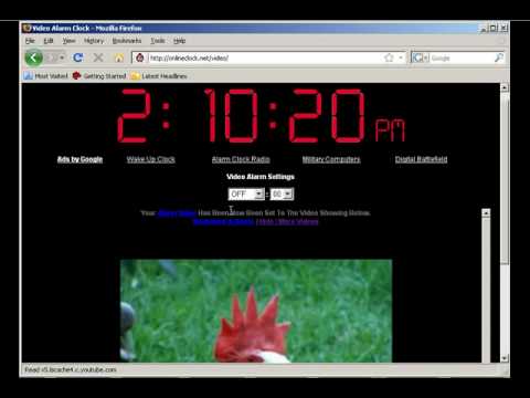 Video Alarm Clock - OnlineClock.net/video