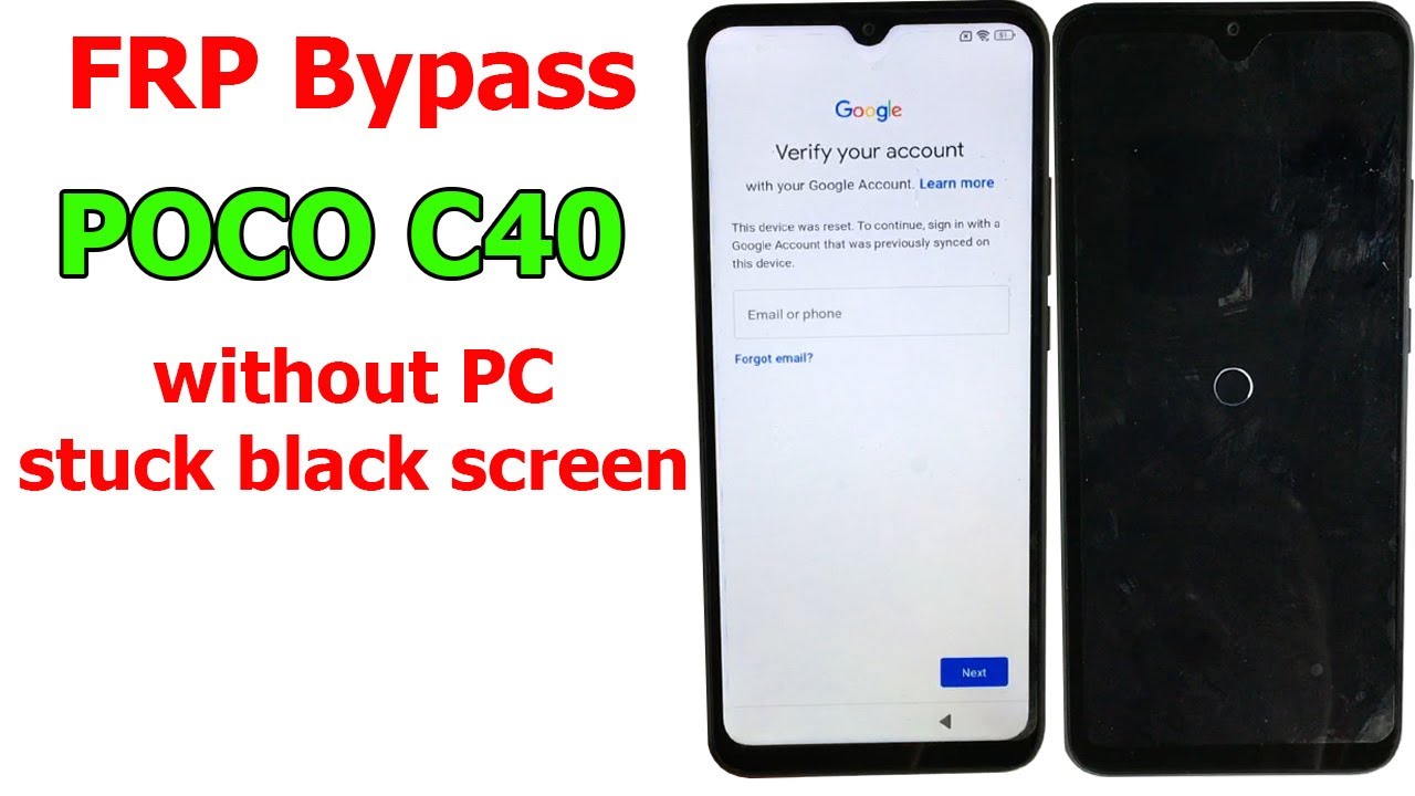 Bypass Frp POCO C40 android 11 without PC, new security Bypass Frp POCO C40 android 11 without PC, new security