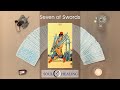 Seven of Swords Tarot card meanings