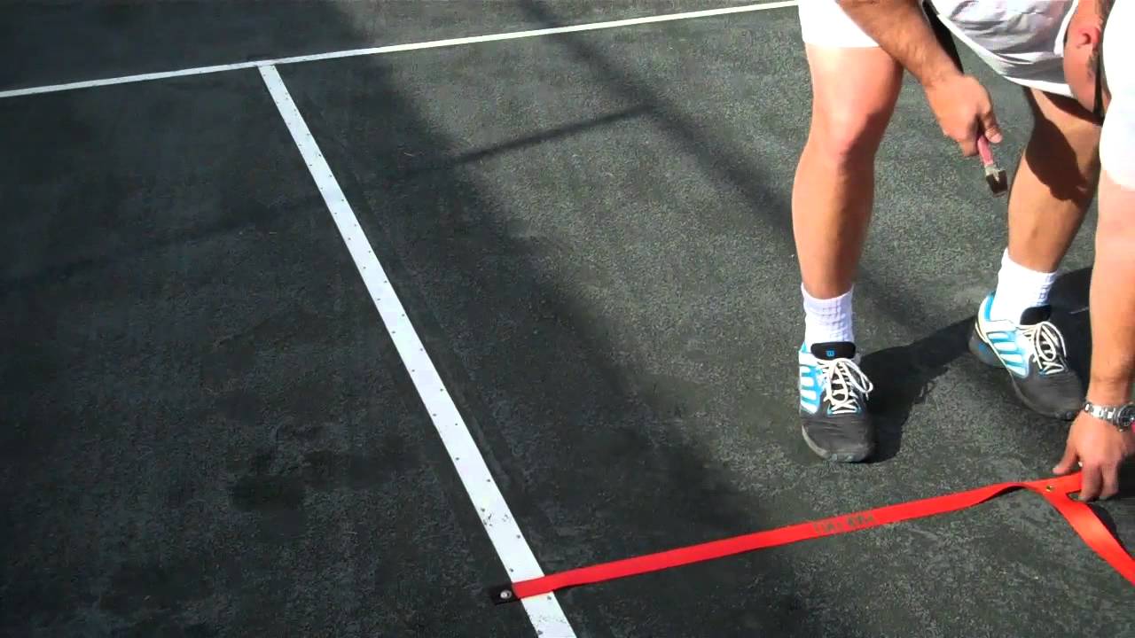 Har-Tru 10 & Under Tennis Lines Installation Video - 60' Court