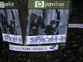 Dany Heatley HAT TRICK - Count the hats!!!