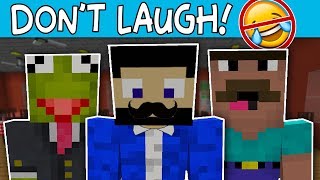 BAD DAD JOKES ONLY! | Minecraft You Laugh You Craft
