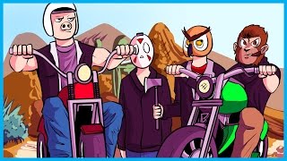 GTA 5 Online Funny Moments Biker Gang Edition! - Bar Fight, Anarchy, and BDBB! (GTA 5 Biker Update)
