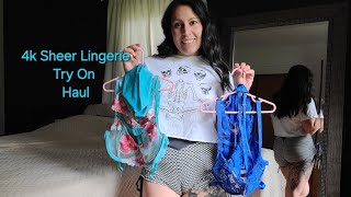 4k Lingerie Try On | on an ALL NATURAL Mom body