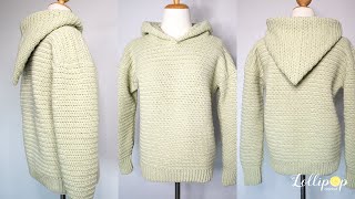 ถักโครเชต์เสื้อฮู้ดไหมพรม | Crochet Hooded Sweater