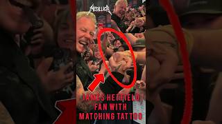 James Hetfield Reaction To Fan With Matching Tattoo #Metallica