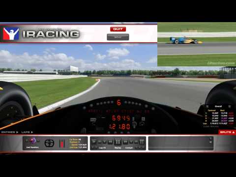 iRacing Dallara Indycar Silverstone Int track