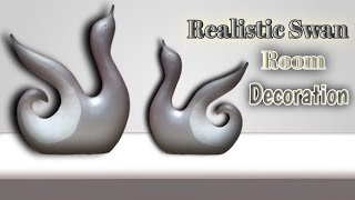 Easy White Cement Swan Showpiece L How To Make A L Home Decor...
