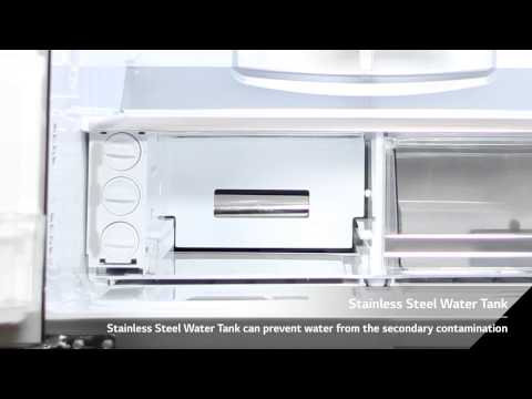 LG Water Purifying Refrigerator’s Stainless steel water tank