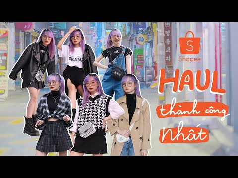 SHOPEE HAUL 3 🩳👯 // UNBOX quần áo siêu xịn và cá tính chỉ từ 45K | Miha Chan ✨