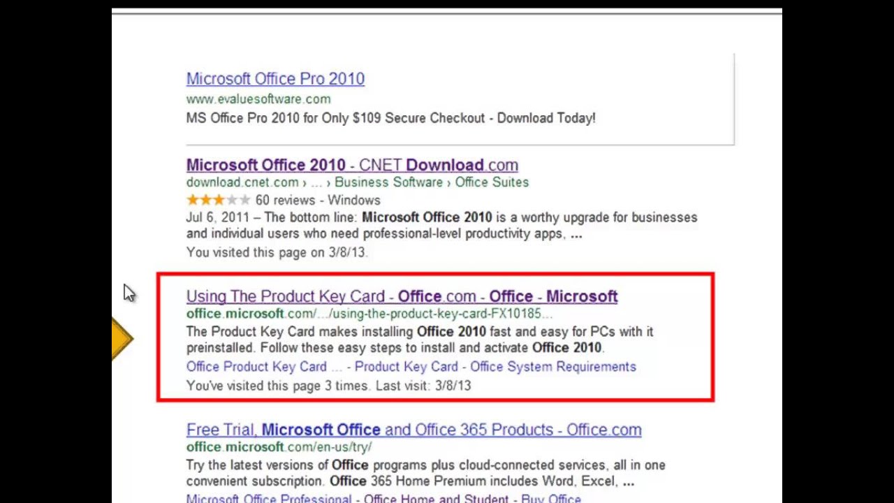 how to find my product key for microsoft office 2010