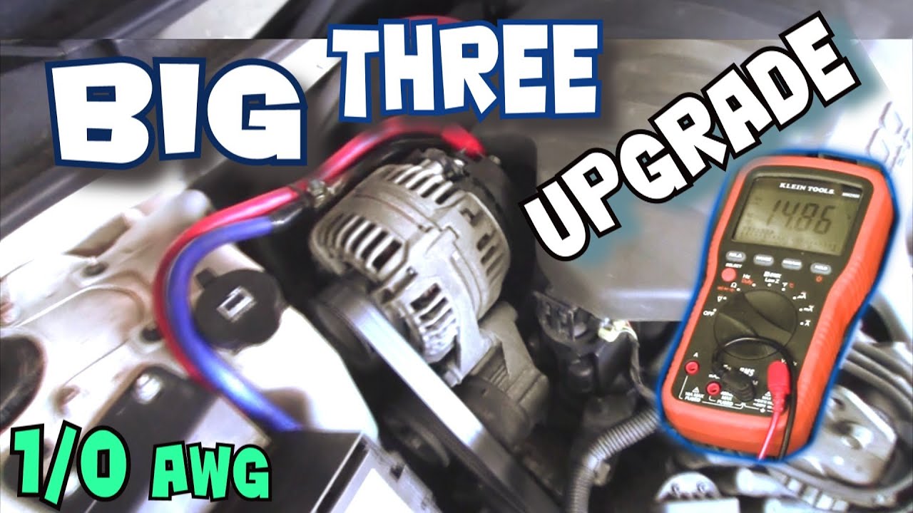 How To Install BIG THREE Upgrade | EXO's BIG 3 Car Audio Wiring