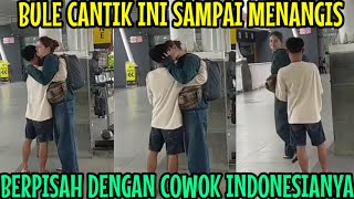 A Beautiful Culturer Crying Unwilling To Leave An Indonesian Guy