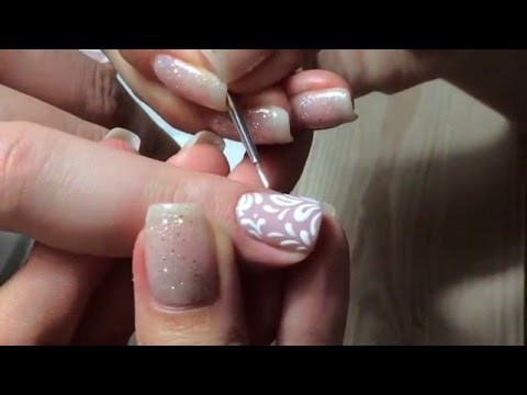 Дизайн для ногтей с бархатным песком