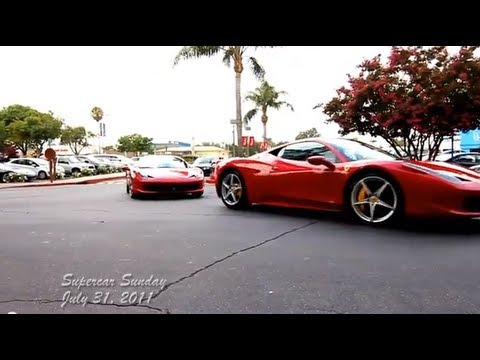 458 italia Porsche GT2 GTO SCS Ferrari VS Lamborghini Pagani Zonda R 