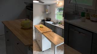 Ohwill Kitchen Island With Extendable Dining Table Review