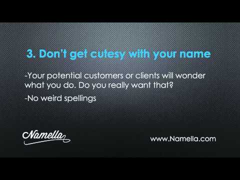 VIDEO : construction company names- top tips for naming a construction business - http://www.namella.com these are the top 5 tips for naming a constructionhttp://www.namella.com these are the top 5 tips for naming a constructioncompany, o ...