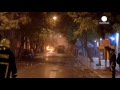 Autókat gyújtottak fel az anarchisták Athénban