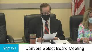 Select Board Meeting - 9/21/21