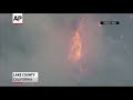 Raw Video: Bird's-Eye View of N. Calif. Wildfire