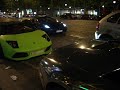 Lamborghini LP-640 roadster by night (chrome + matte green)