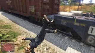 Grand Theft Auto V: train glitch